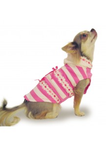 Dog Knit Hoodie “Lacy Pink”     =one of a kind style=